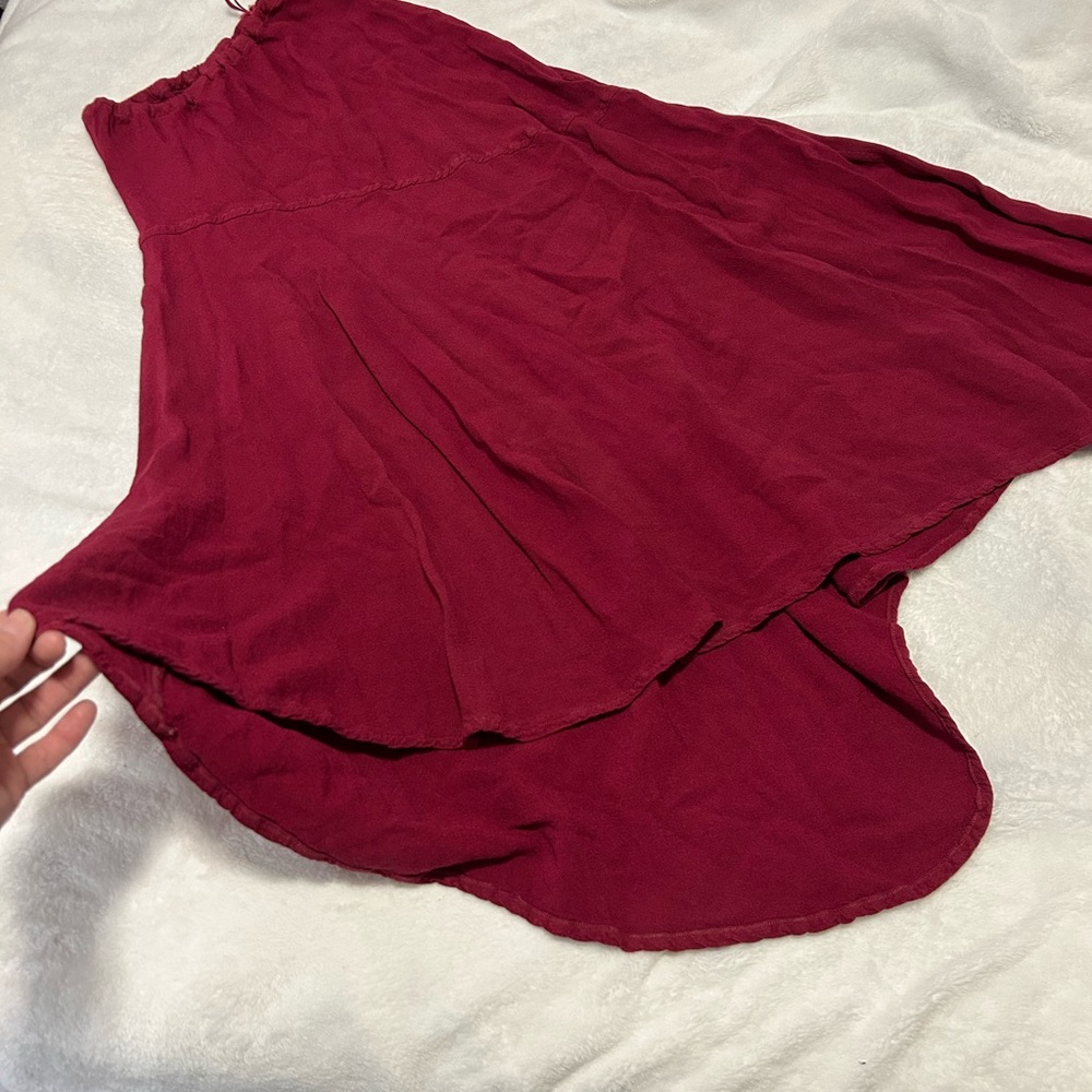 GHOST Burgundy A-Line Skirt